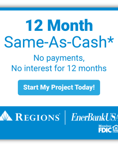 graphic for 12 months same as cash house painting financing offer